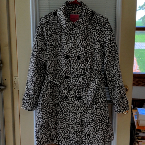 Kate Spade Leopard Print Coat M